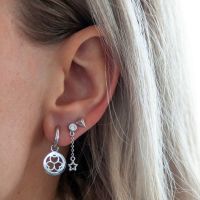 JWLS4U | Earstuds Pyramide Silver 2